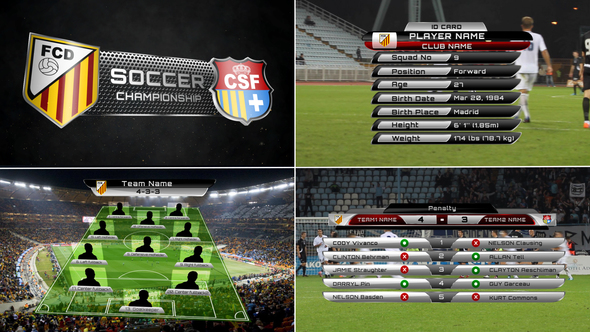 Broadcast Design - Complete On-Air Soccer Package