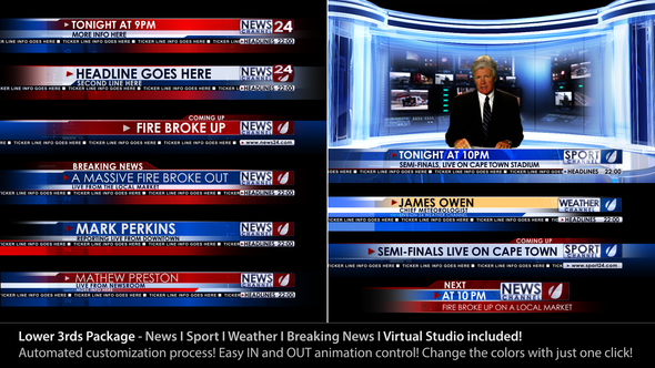 Broadcast Design - News Lower Third Package1