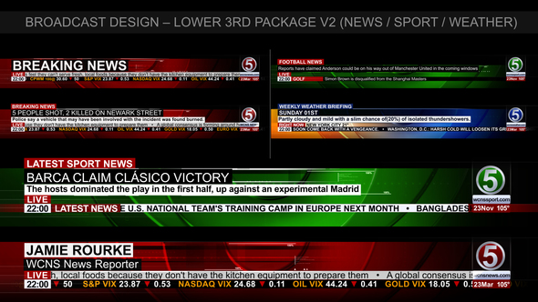 Broadcast Design - News Lower Third Package2