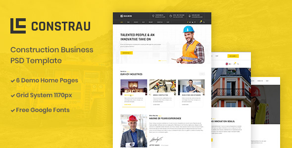 Constrau - Construction - ThemeForest 23245790