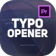 Typography Opener - VideoHive Item for Sale