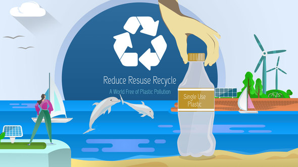 Ocean Plastic Waste - VideoHive 23334311