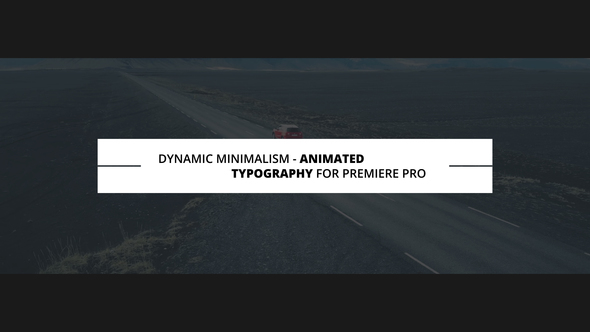 Dynamic Minimalism | Animated Titles for Premiere Pro