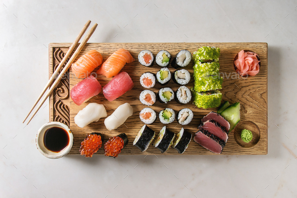 Sushi set Stock Photo by PhotoDune