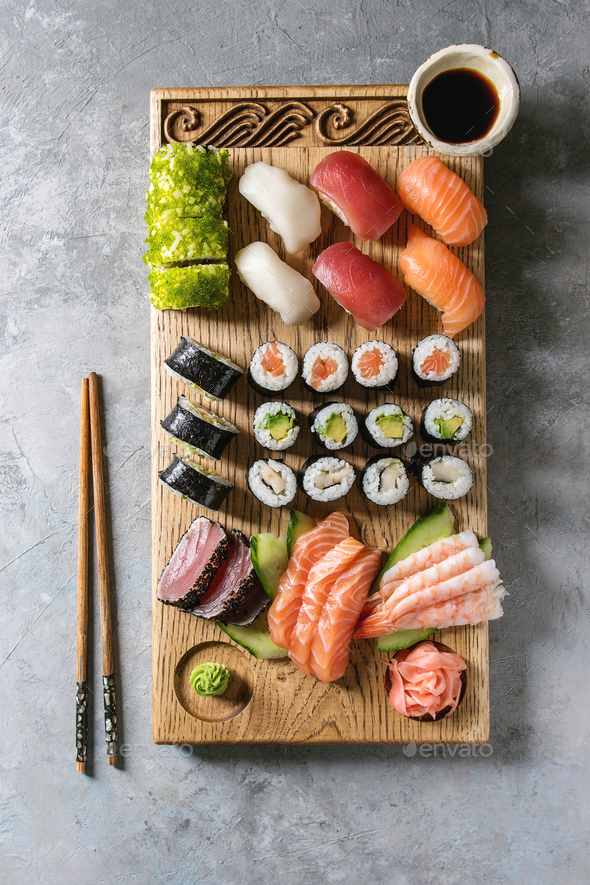 Sushi set Stock Photo by PhotoDune