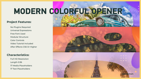 Modern Colorful Opener - VideoHive 23345033