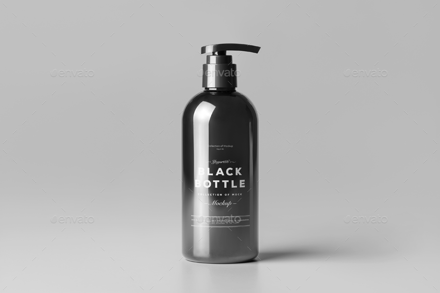 Download Black Bottles Cosmetic Mockup By Yogurt86 Graphicriver