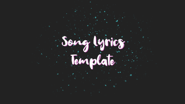 lyrics template after effects free download