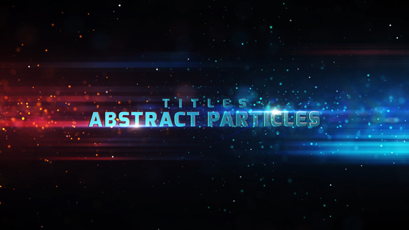 Abstract Particles Titles - VideoHive 23346327