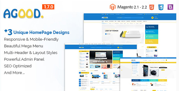 Agood - Responsive Multipurpose Magento 2 Theme