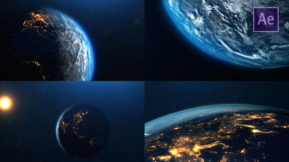 Planet Earth Video Displays template preview