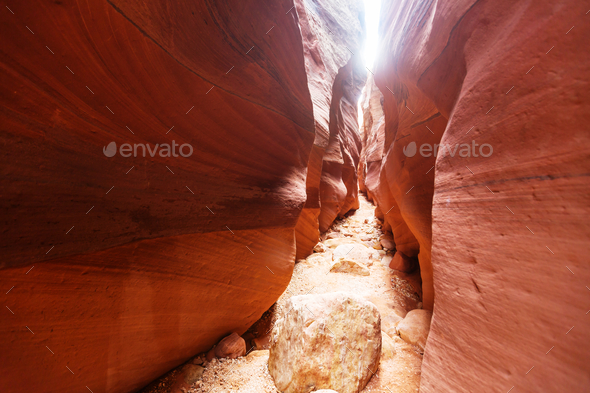 Slot canyon - Stock Photo - Images