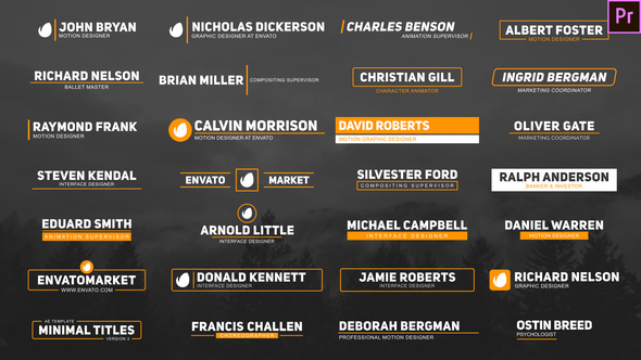 Minimal Titles & Lower Thirds 3 for Premier Pro