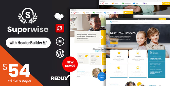 Superwise - Modern Education and Google Classroom WordPress Theme