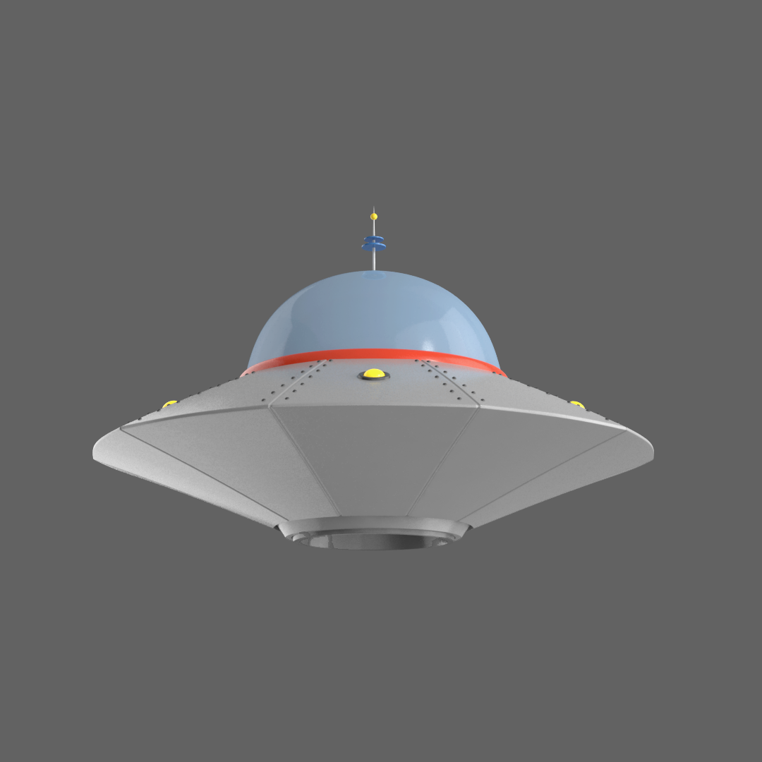 flying saucer cartoon