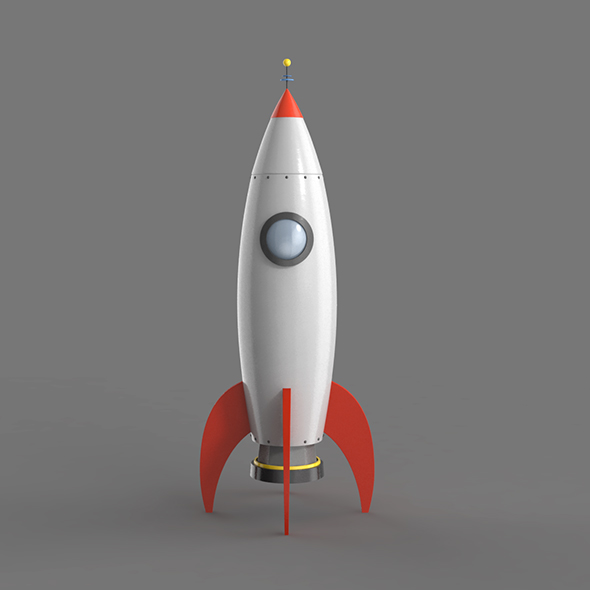 Spaceship rocketship cartoon - 3Docean 23349721