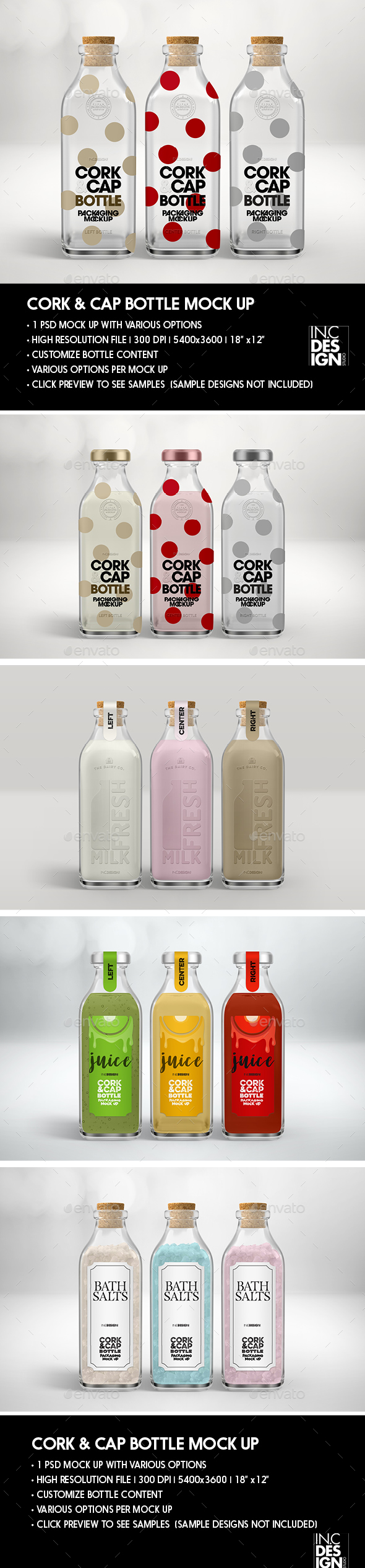 Download Cork And Metal Cap Bottle Packaging Mock Up By Incybautista Graphicriver