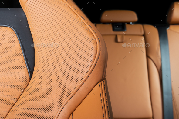 Seat Covers - perforated alcantara and eco leather - orange