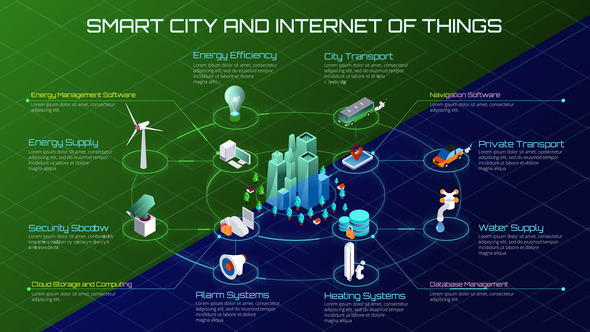 Smart City Infographic - VideoHive 23356262