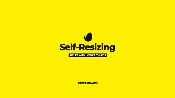 Self-ResizingUnderlined Titles - VideoHive 23270234