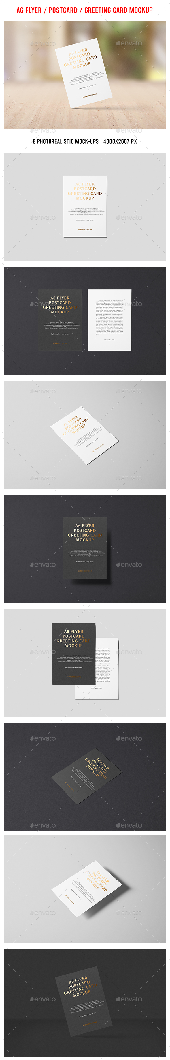 Download A6 Portrait Flyer Mockup Foil Stamping Edition By Professorinc Graphicriver