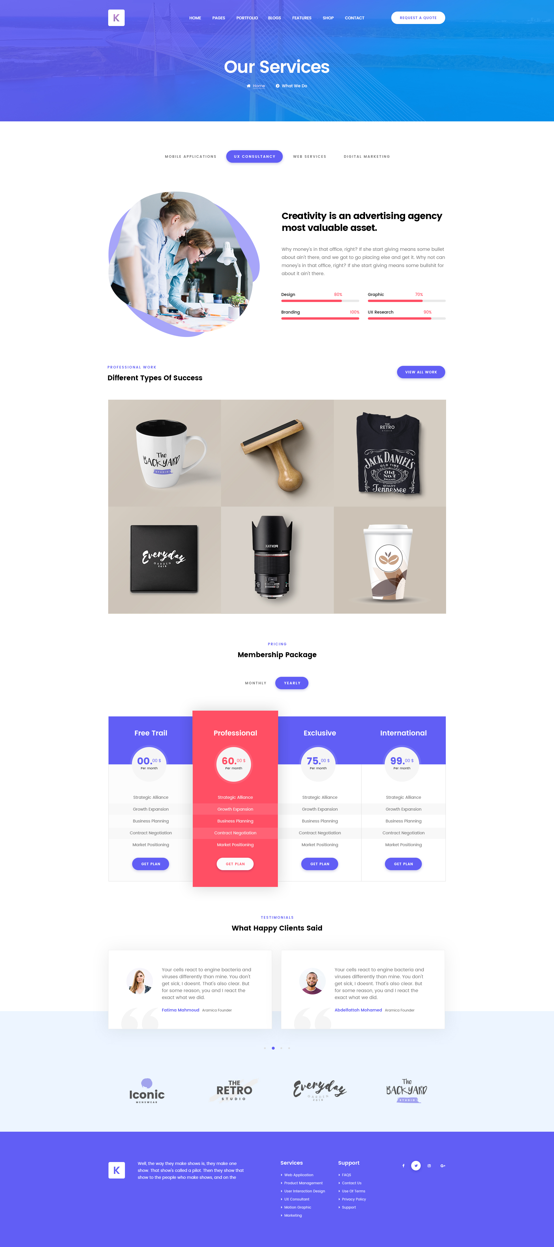 Kreativ - Multipurpose Business Portfolio PSD Template by creative-wp