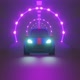 Synth-wave DeLorean Sci-Fi Tunnel: Car Lo-fi - VideoHive Item for Sale