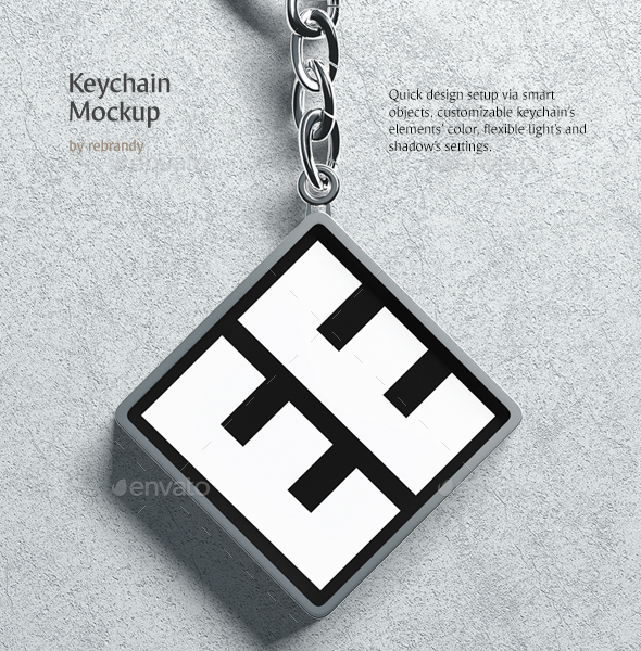 Download Keychain Mockup by rebrandy | GraphicRiver