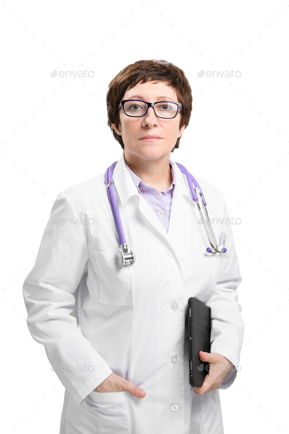 doctor using stethoscope