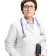 Woman doctor with stethoscope and folder. Isolated on white background - PhotoDune Item for Sale