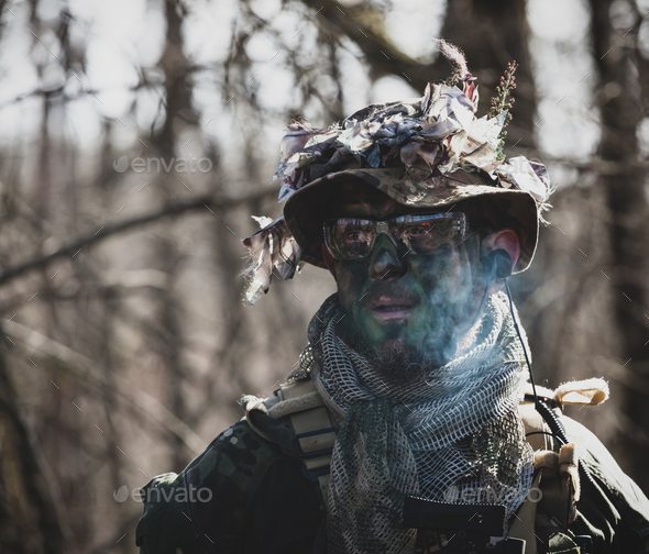 Airsoft military game - Stock Photo - Images