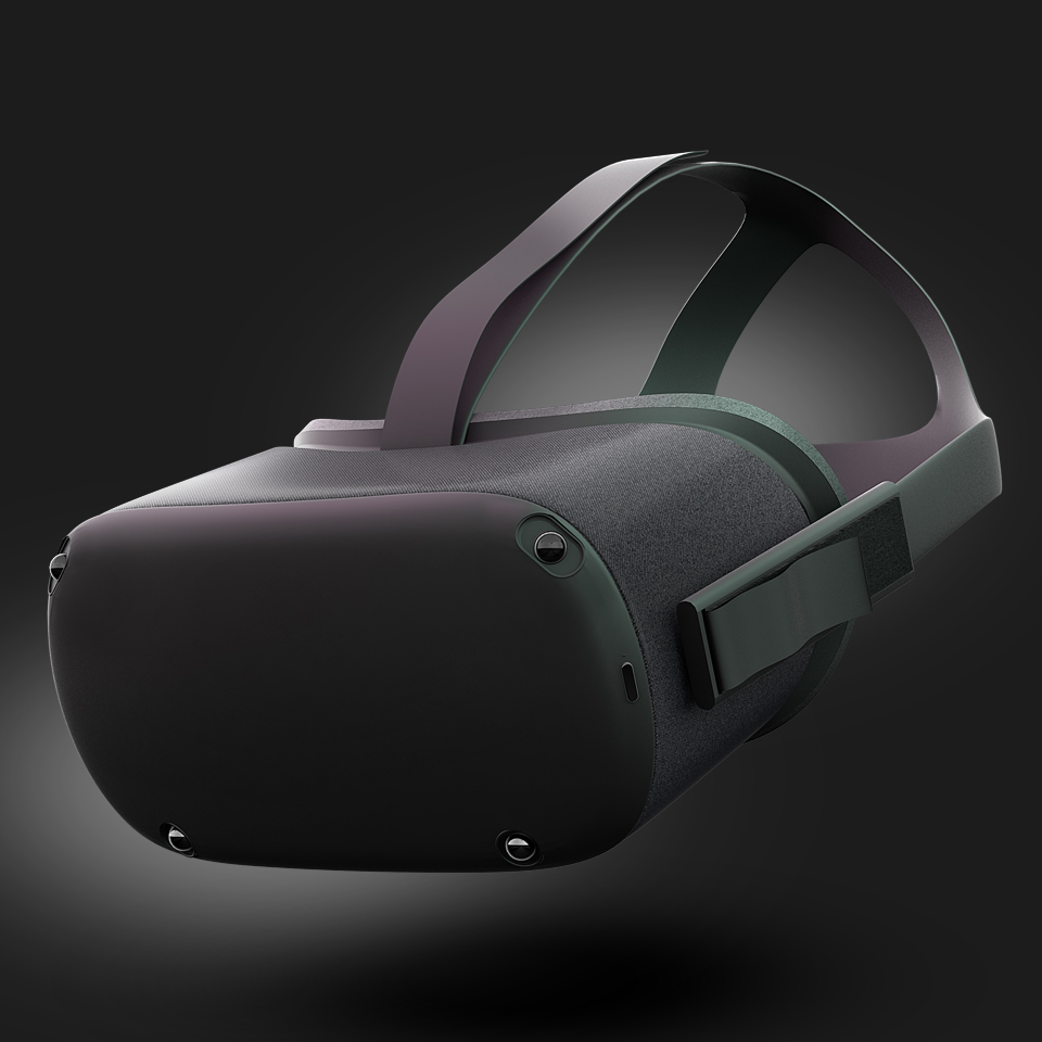 Oculus Quest Virtual Reality Headset 3D Model by Abdelrahman_El-masry