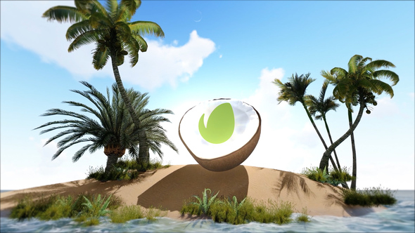 Coconut Logo Reveal - VideoHive 23383988