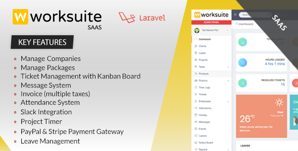 Worksuite Saas - Project Management System