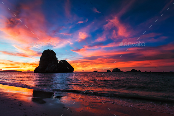 Railay Sunset, Railay, Thailand