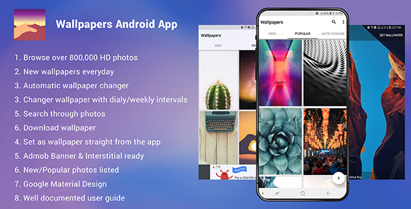 Wallpapers Android App - Admob Ready by zarsaeed | CodeCanyon