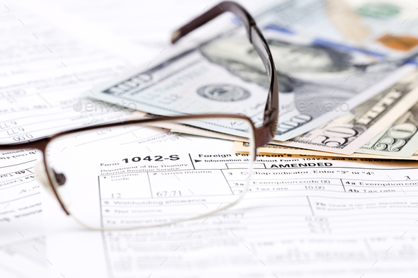 American Tax information  - Stock Photo - Images