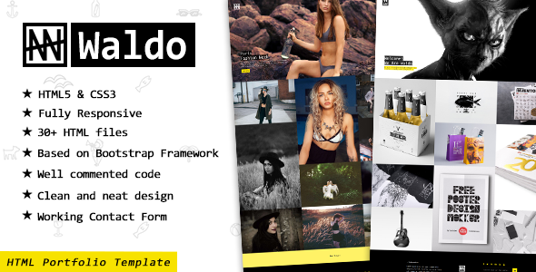 Waldo – Portfolio HTML Website Template for Freelancers & Agencies