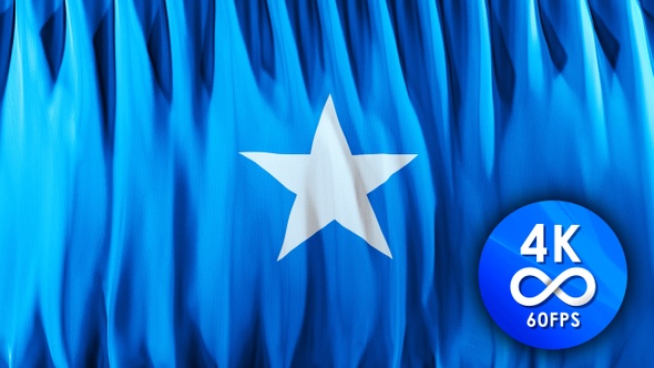 Flag loop SOMALIA |4K| 60fps