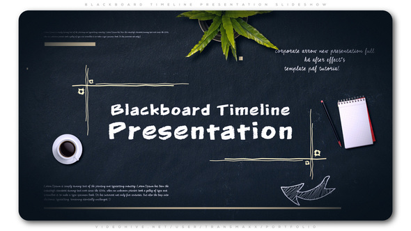 Blackboard Timeline Presentation - VideoHive 23412790