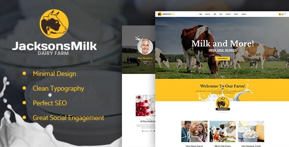Dairy Farm Eco Products WordPress Theme By Ancorathemes Themeforest
