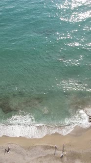 Sea Near the Coast  Closeup Aerial View of the Coastal Seascape alt
