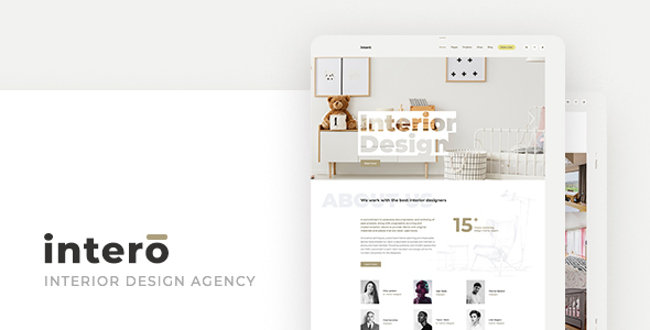 Intero – Interior Design Agency PSD Template