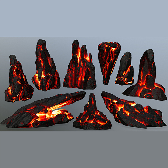 lava rocks - 3Docean 23415227