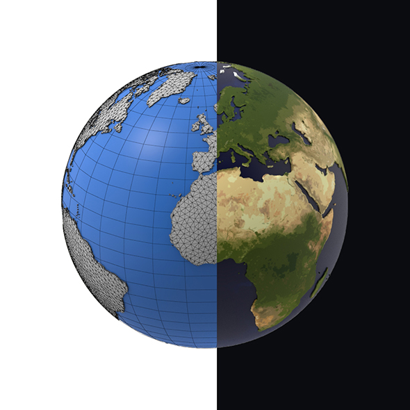 Earth detailed design - 3Docean 23418629