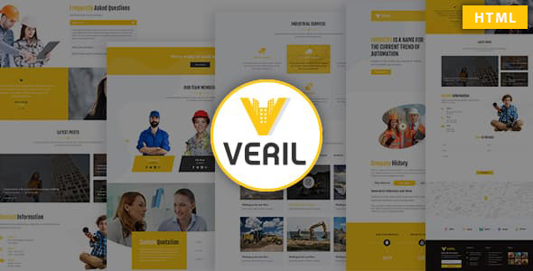 Fabulous Veril - Construction and Industrial HTML Template