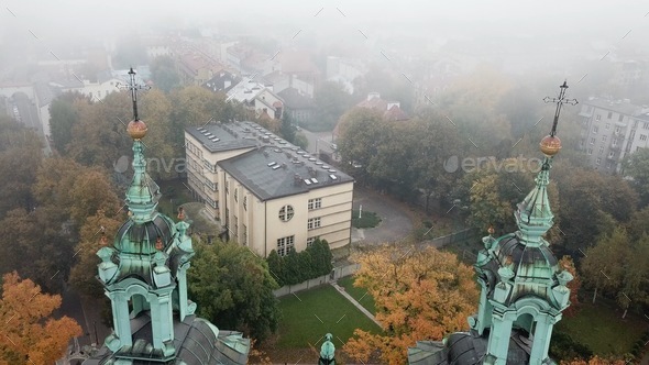 Aerial View of Krakow, Wawel Royal Castle