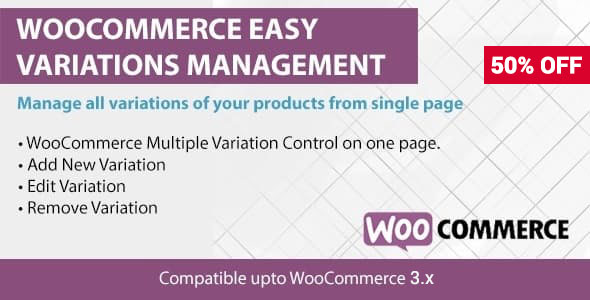 WooCommerce Easy Variations - CodeCanyon 19966329