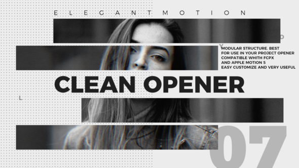 Clean Opener | FCPX or Apple Motion