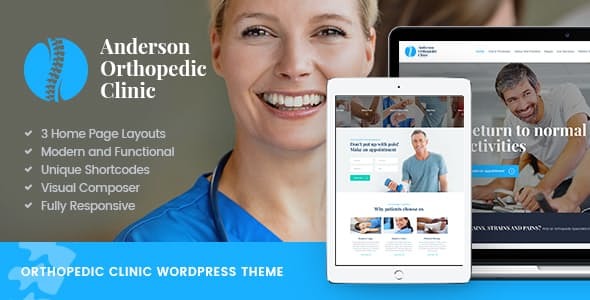 Anderson | Orthopedic Clinic & Medical Center WordPress Theme